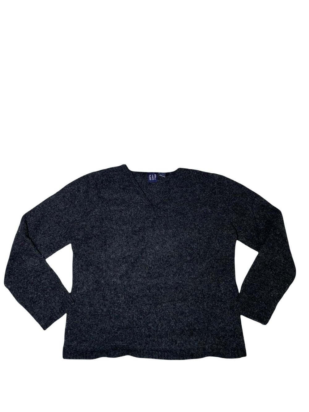 Vintage GAP 100% Lambswool V-Neck Knit Pullover Sweater FELTED Warm Cozy